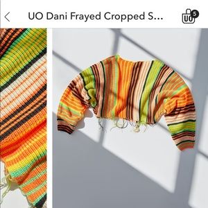 ISO Urban Outfitters dani frayed cropped sweater